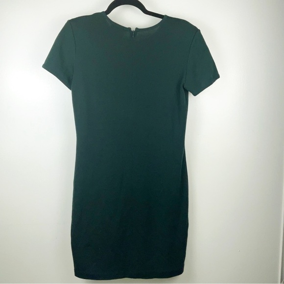 Vintage Preview Collection Forest Green Simple Dress w/Shoulder Pads | Size XS - Picture 5 of 6